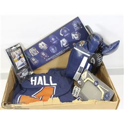 LOT OF HOCKEY COLLECTABLES INCL. STUFFED ZAMBONI