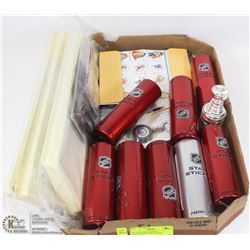 LOT OF SPORTS HOCKEY MEMORABILIA INCL. 8 MINI