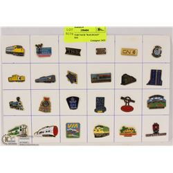 COLLECTOR PACK "RAILROAD" LAPEL PINS
