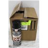 Image 1 : CASE OF 12 STOVE BUILDERS FLAT BLACK SPRAY PAINT
