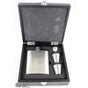 Image 1 : FLASK BOX SET IN CASE ENGRAVED ELEGANTLY WASTED
