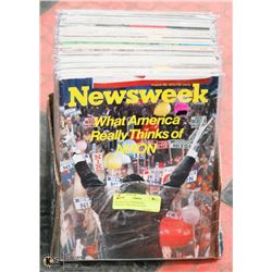 40 VINTAGE NEWSWEEK COLLECTORS MAGAZINES
