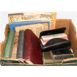 BOX OF ANTIQUE AND VINTAGE BOOKS - JANE