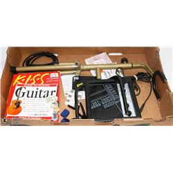 FLAT OF GUITAR/MUSIC ITEMS INCL. GUITAR