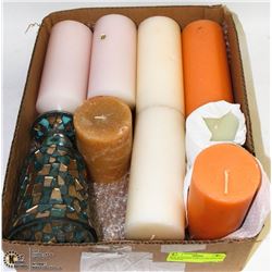 BOX W/10 NEW PARTYLITE SCENTED CANDLES