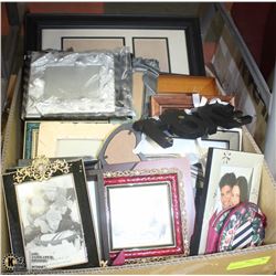 LARGE BOX FULL OF PICTURE FRAMES AND