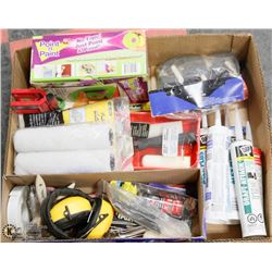 LARGE FLAT OF NEW HARDWARE/PAINTING