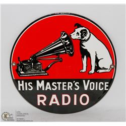 CAST COLLECTORS RCA PORCELAIN SIGN