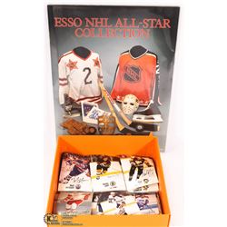NHL ALL-STAR HOCKEY CARDS & BOOK --- 1960'S TO 80'