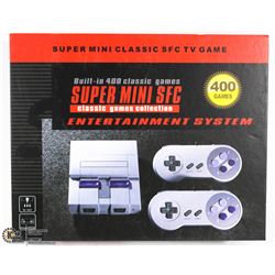 SNES RETRO GAMING SYSTEM W/400 CLASSIC GAMES BUILT