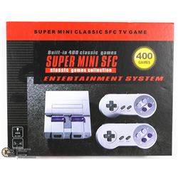 SNES RETRO GAMING SYSTEM W/400 CLASSIC GAMES BUILT