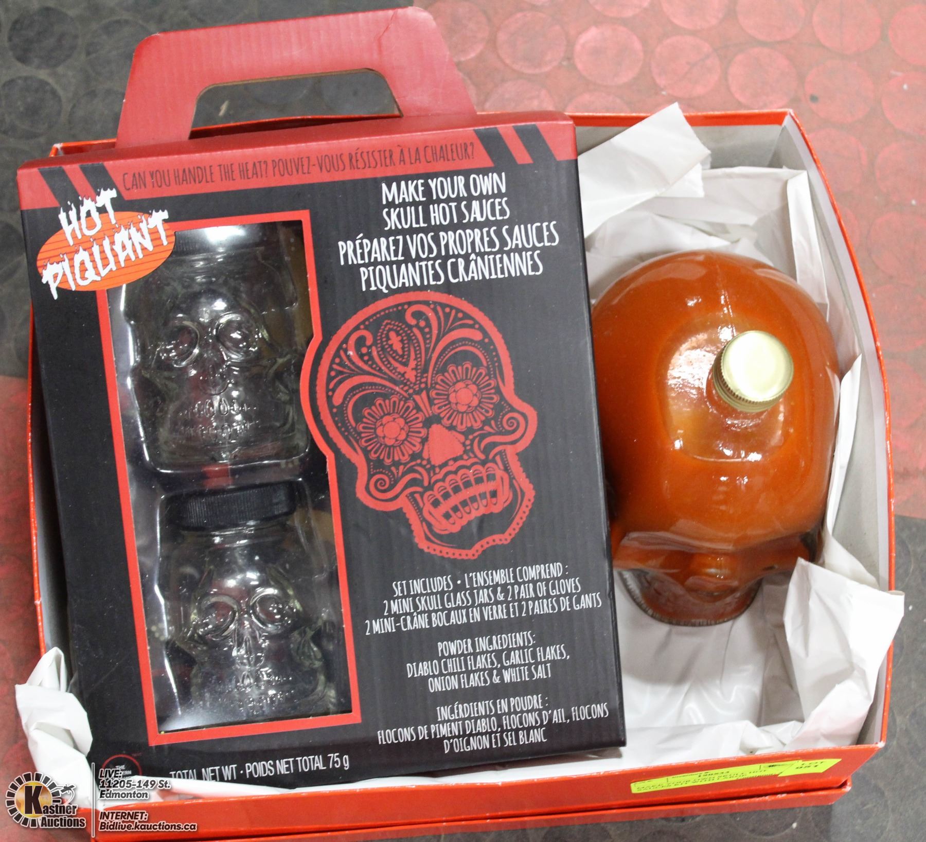 MAKE YOUR OWN SKULL HOT SAUCES KIT WITH LARGE