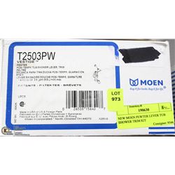 NEW MOEN PEWTER LEVER TUB SHOWER TRIM KIT