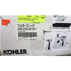 KOHLER MEMOIRES CLASSIC D/M BATH FAUCET WITH CROSS