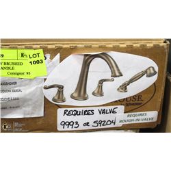 SHOWHOUSE SAVVY BRUSHED BRONZE 4 HOLE 2 HANDLE