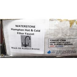 WATERSTONE HAMPTON HOT/COLD FILTER FAUCET BLACK