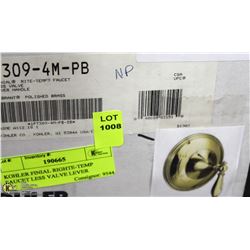 KOHLER FINIAL RIGHTE-TEMP FAUCET LESS VALVE LEVER