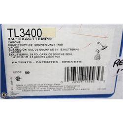 MOEN 3/4" EXTACT TEMP CHROME SHOWER FAUCET KIT