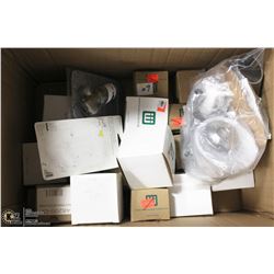 BOX OF NEW SHOWER PARTS