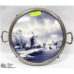 DECORATIVE CERAMIC TRAY