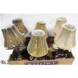 3 MATCHING SETS OF 2 MINI LAMPS