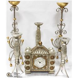 6PC MATCHING SHOWHOME DECOR INCL MANTEL CLOCK