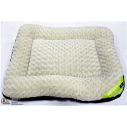 LARGE BLUE/CREAM GEL MEMORY FOAM DOG BED