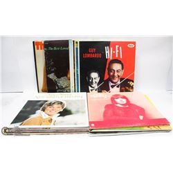 BOX OF LP RECORDS INCL HELEN REDDY, ANNE MURRAY,