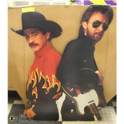 BROOKS AND DUNN LIFE SIZE CARDBOARD CUT OUT