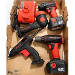 SNAP ON 14.4V DRILL DRIVER 3/8" IMPACT GUN,