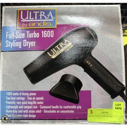 ANDIS TURBO 1600 HAIR DRYER