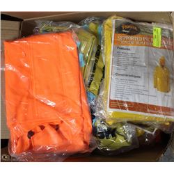 LARGE BOX WITH ASSORTED PIONEER SUPPORTED PVC RAIN