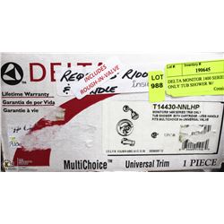 DELTA MONITOR 1400 SERIES TRIM ONLY TUB SHOWER W/