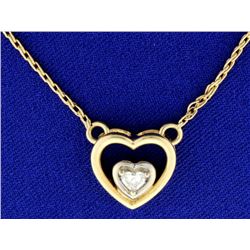 Heart Diamond Necklace