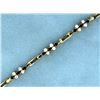 Image 2 : 18K Gold Diamond and Sapphire Bracelet