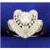 Image 1 : Vintage Diamond Heart Ring