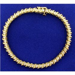 2ct Total Weight Diamond Tennis Bracelet