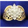 Image 1 : 1 ct TW Diamond Cluster Ring