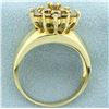 Image 3 : 2ct TW Champagne Diamond Cluster Ring