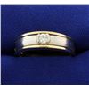 Image 1 : Men's Yellow and White Gold Two Tone Diamond Ring