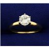 Image 1 : 2/3 ct Solitaire Diamond Engagement Ring