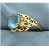 Image 2 : 3ct Blue Topaz Ring