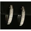 Image 1 : 1/3ct TW Diamond Hoop Earrings