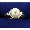 Image 1 : Pearl and Diamond Ring