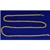 Image 1 : 23 1/2 Inch Rope Style Neck Chain
