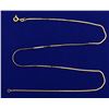 Image 1 : 16 1/4 Inch Triangular Curb Link Neck Chain