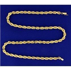 Heavy Rope Style Neck Chain
