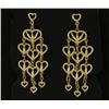 Image 1 : Heart Dangle Chandelier Earrings