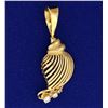 Image 1 : Diamond Seashell Pendant
