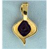 Image 2 : Over 10ct Amethyst and Diamond Pendant or Slide
